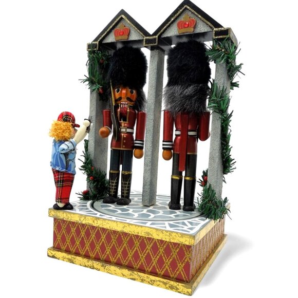 Rare BOMBAY Changing of the Guard 2007 Animated Nutcracker Musical 14" - As Is - Picture 1 of 10